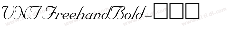 VNT FreehandBold字体转换